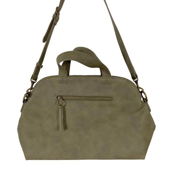 Universal Thread Handbags - Olive Green Triple Compartment Satchel Purse w/ Removable Shoulder Strap